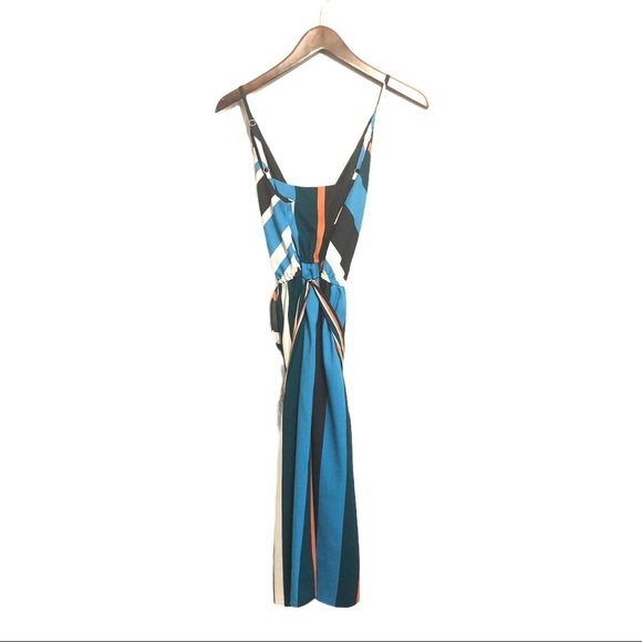 Loft Striped Skyline Wrap Dress Belted Waist SZ SP - Picture 5 of 10